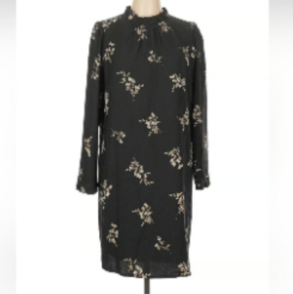 NWT Women's J.Crew Ruffleneck Floral Shift Dress - Picture 5 of 12